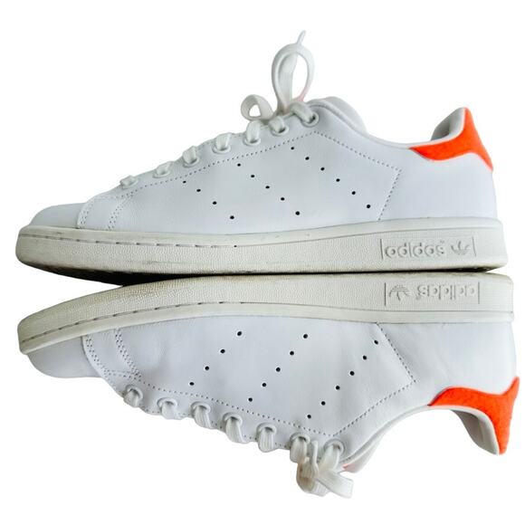 Adidas Stan Smith Originals White Solar Red Tennis Ball Felt Size 8.5 #F37640 main image 6